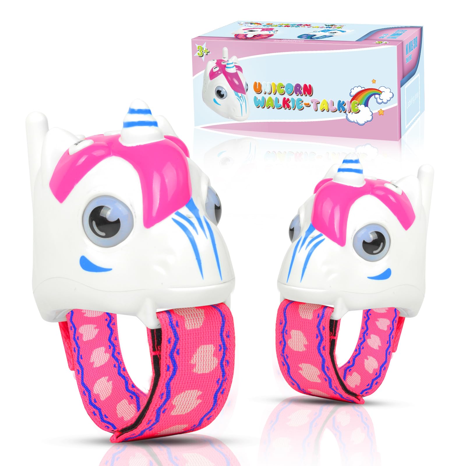 MLDKA unicorn walkie talkies set for kids, boosting imaginative outdoor play.
