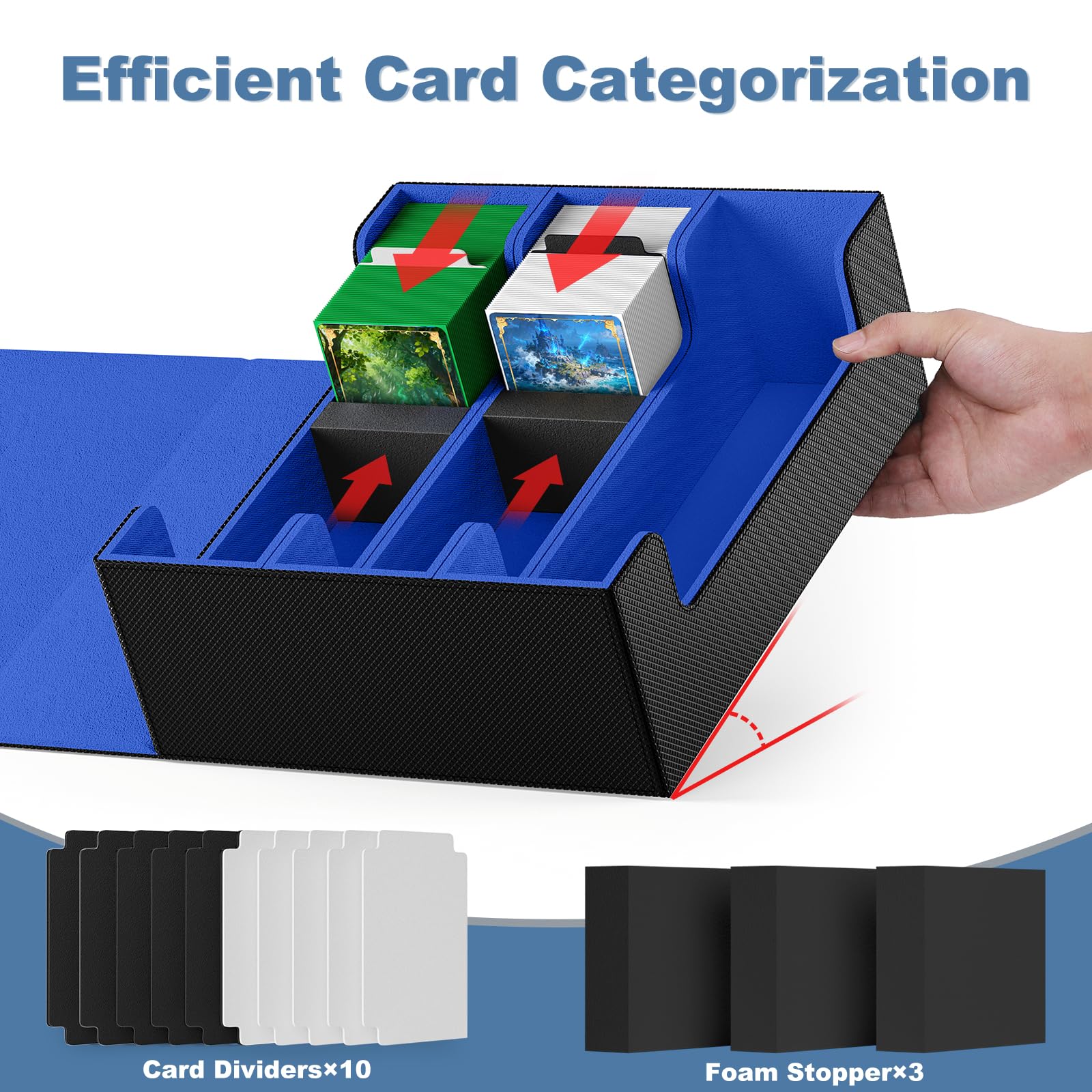 Mlikero includes 10 dividers and 3 foam stoppers for precise organization