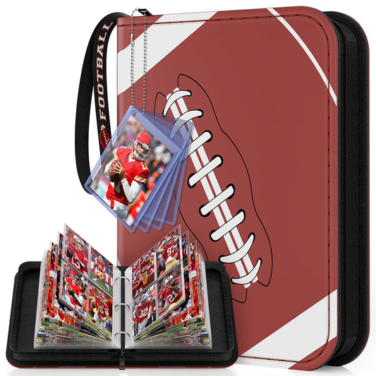 Mlikero 440-pocket football card binder front cover protects and displays your collection