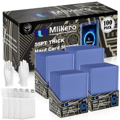 Mlikero 55pt top loader for baseball cards provides clear protection and crisp display