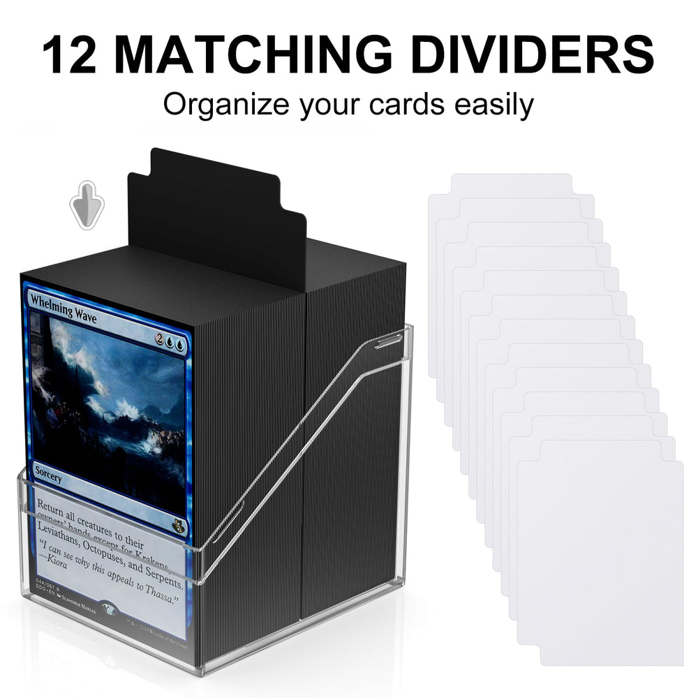 Mlikero acrylic protection guards cards against bending and dust
