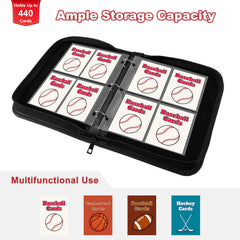 Mlikero 3-ring binder pages illustrate easy page updates for growing collections.