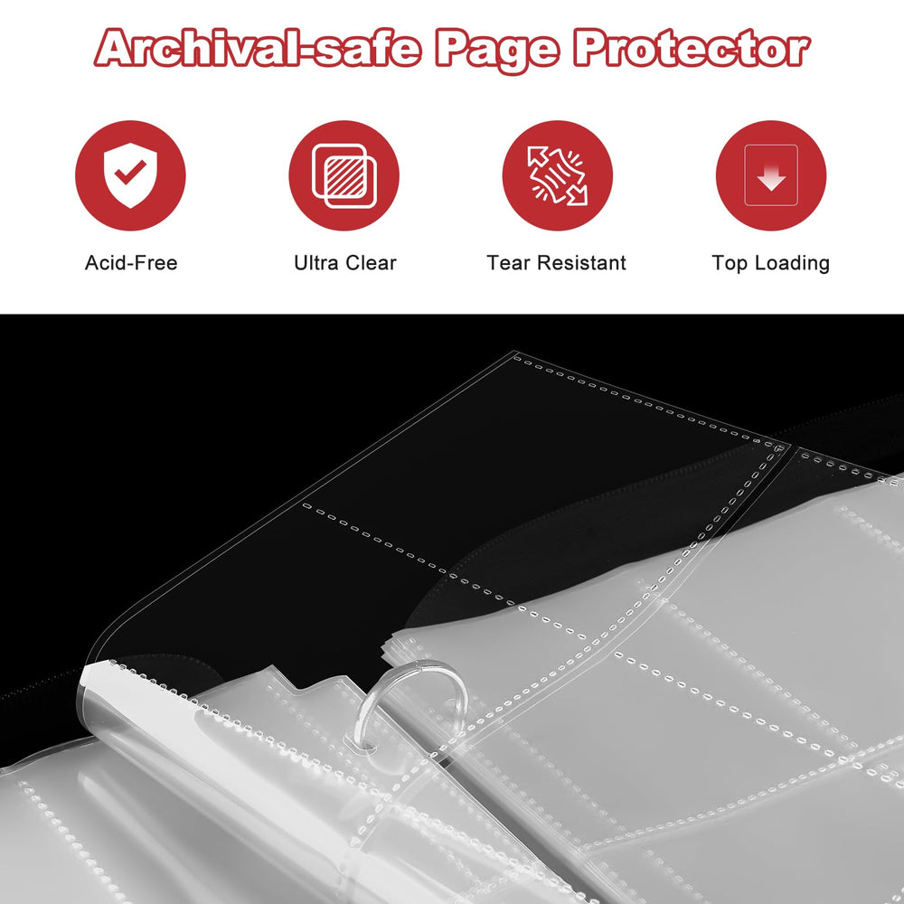Mlikero acid-free sleeves provide crystal-clear card visibility and safety.