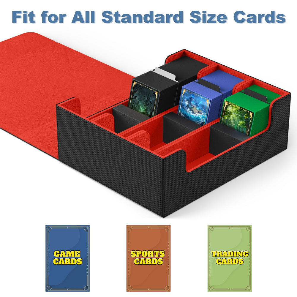 Mlikero box holds 1800+ sleeved cards for large collections.