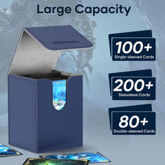Mlikero four-pack deck box stores multiple decks neatly for tournaments.