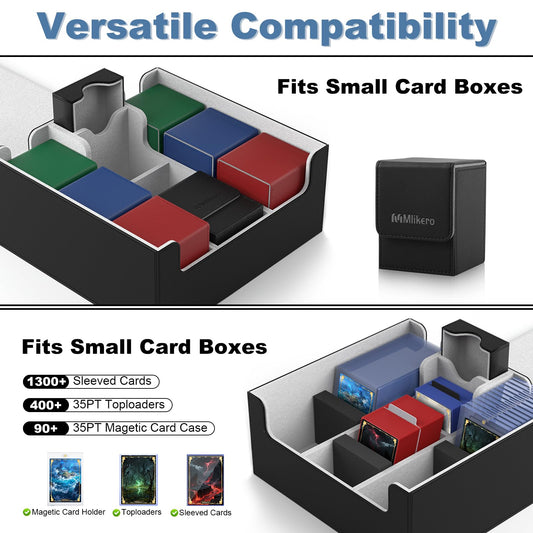Mlikero box dividers organize your collection for fast card retrieval.