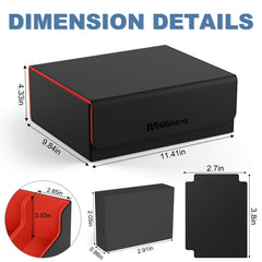 Mlikero microfiber lining cushions cards and prevents scratches inside the box.
