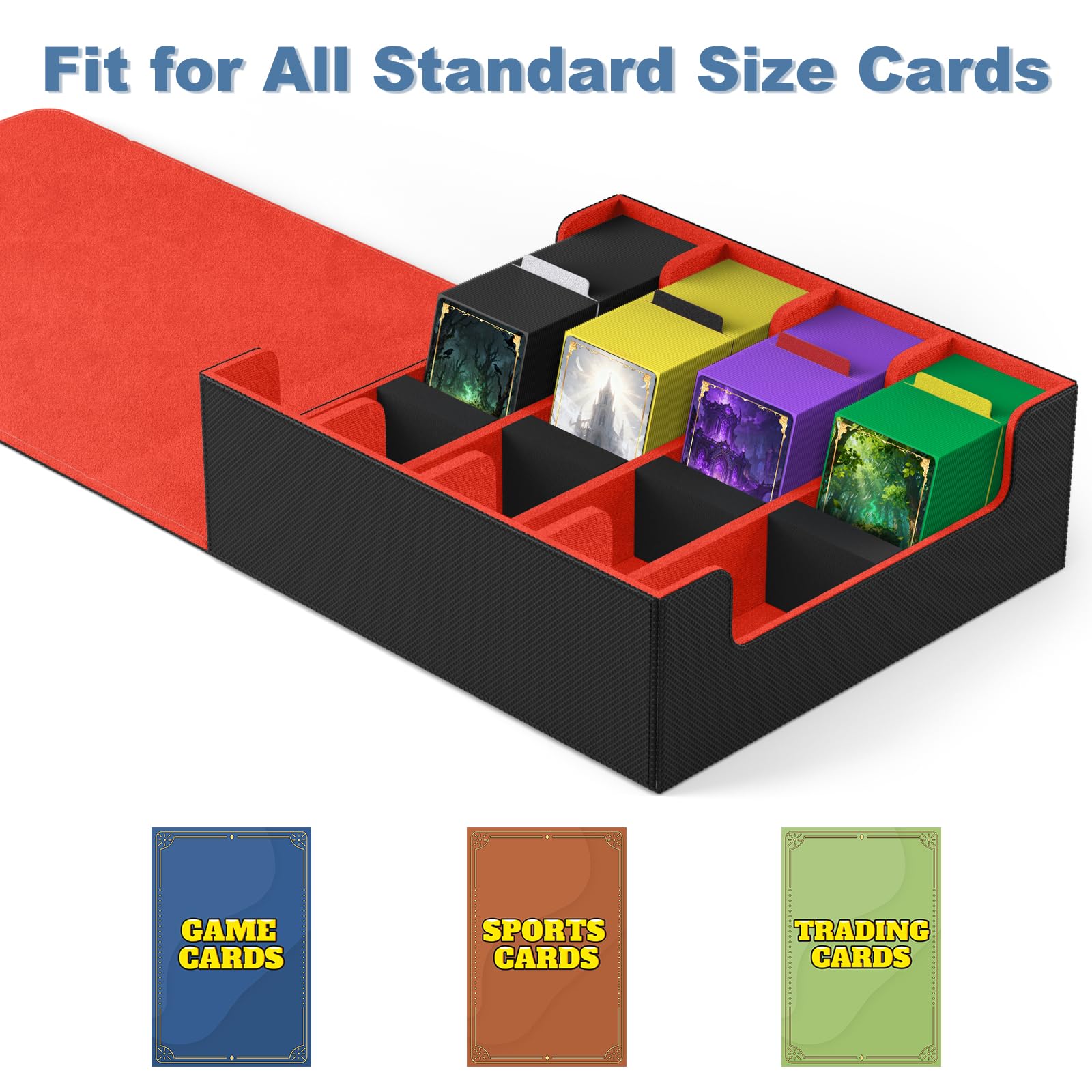 Waterproof exterior and soft microfiber lining protect cards from damage.
