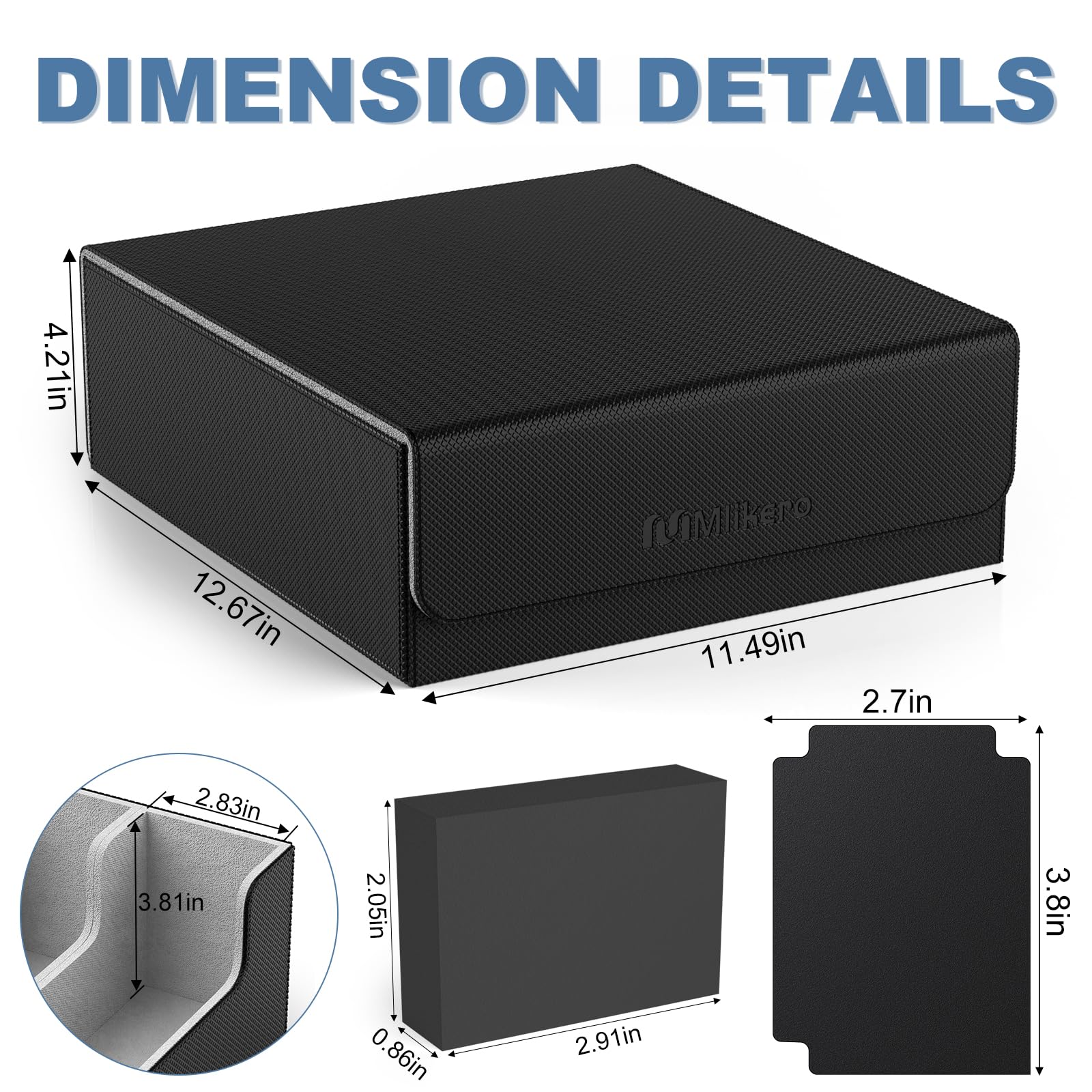 Mlikero case offers 4 rows for efficient capacity and quick access.