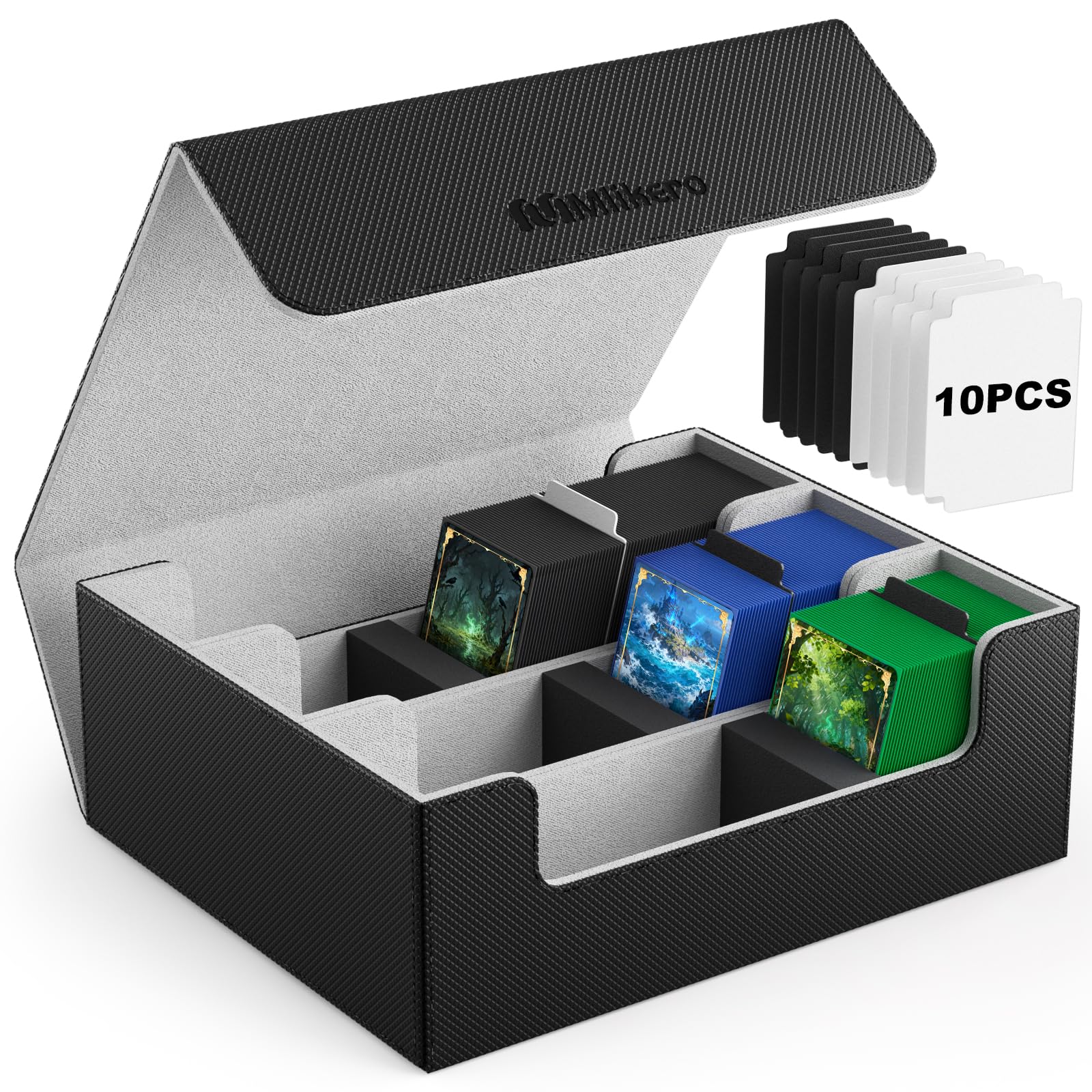 Mlikero Card Deck Case with leather magnetic closure for secure storage.