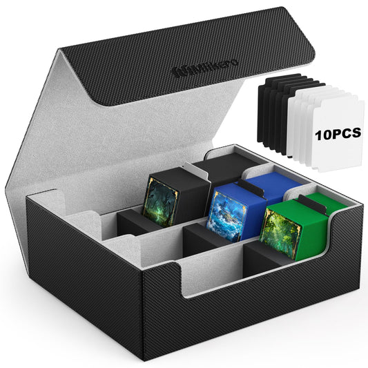 Mlikero Card Deck Case with leather magnetic closure for secure storage.