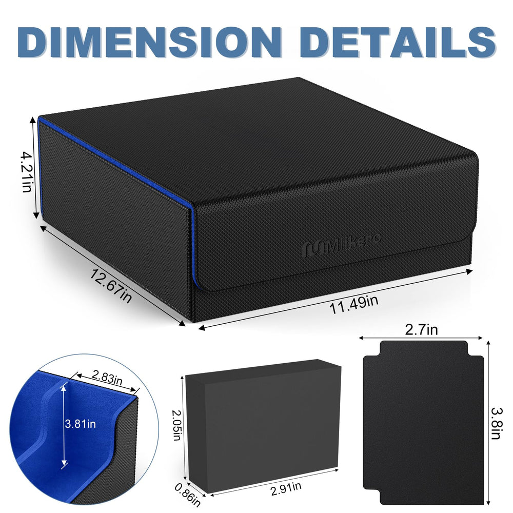 Mlikero card deck case microfiber lining protects sleeves and cards