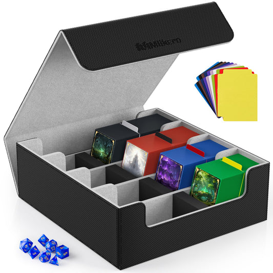 Mlikero card deck case outer material showcases durability and water resistance for safe storage.