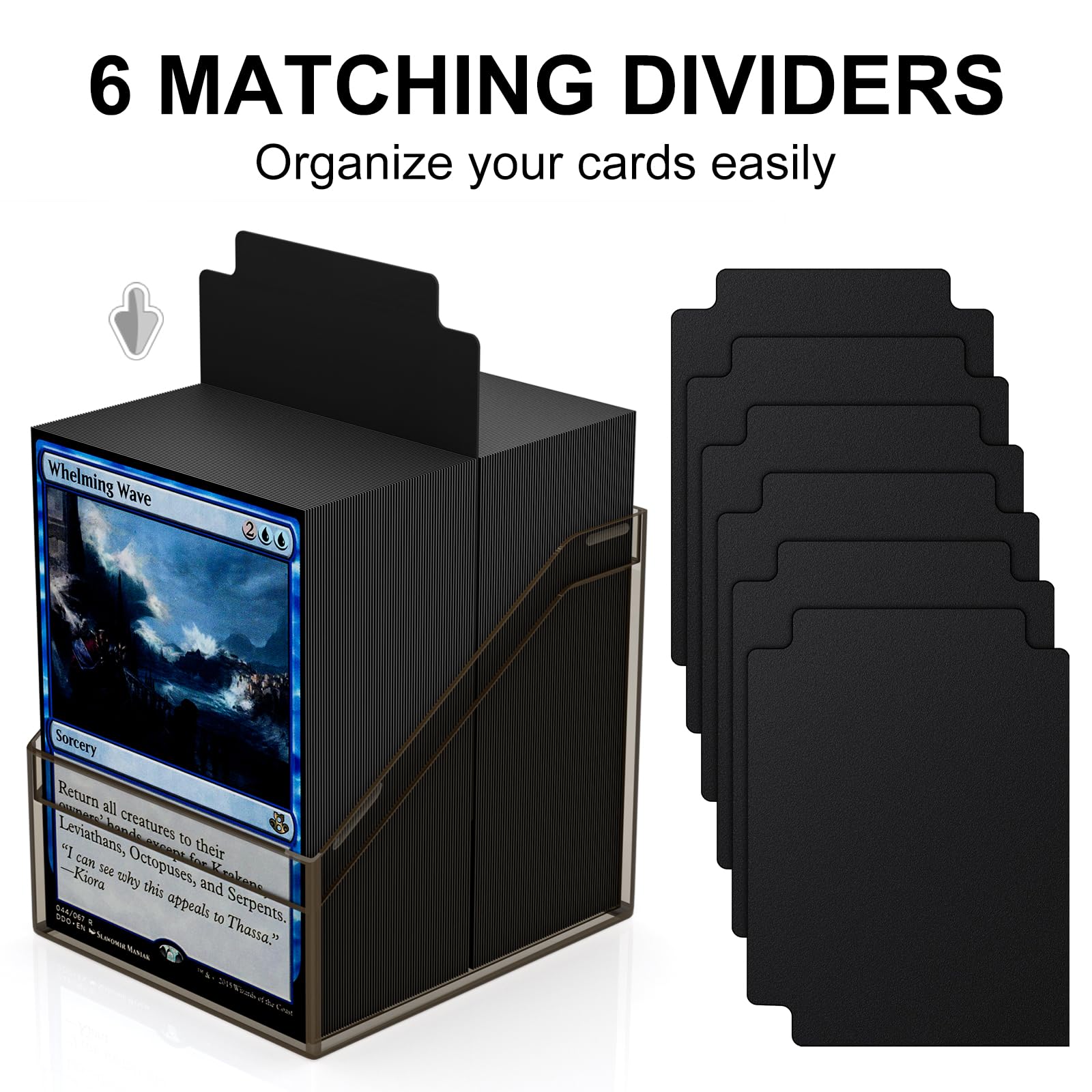 Mlikero includes six dividers to organize your cards