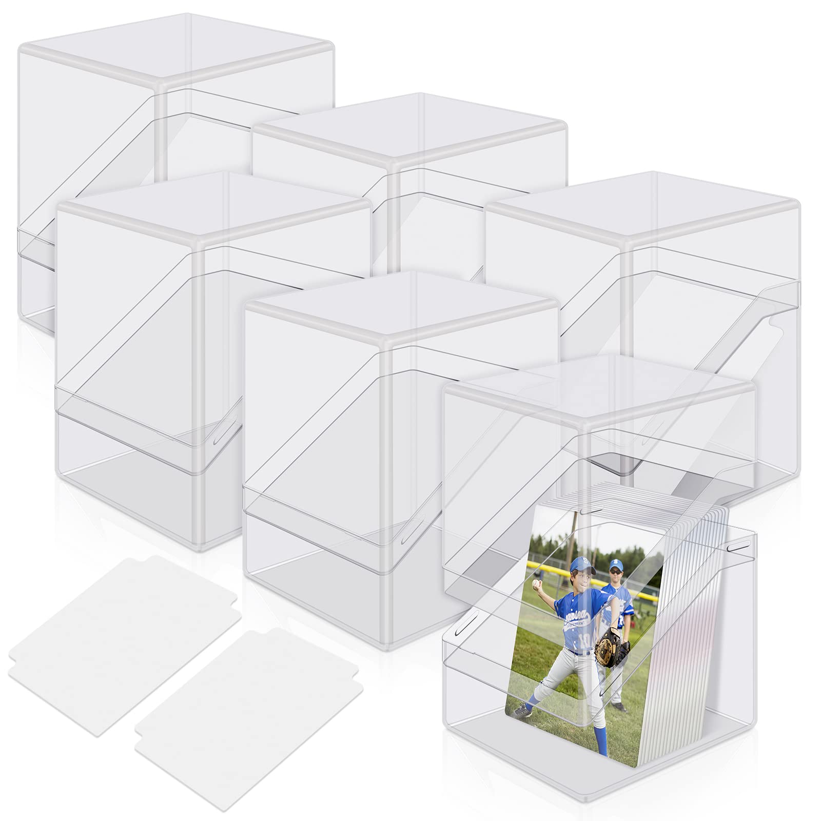Mlikero six-pack acrylic deck cases provide clear visibility and durable protection for your cards.