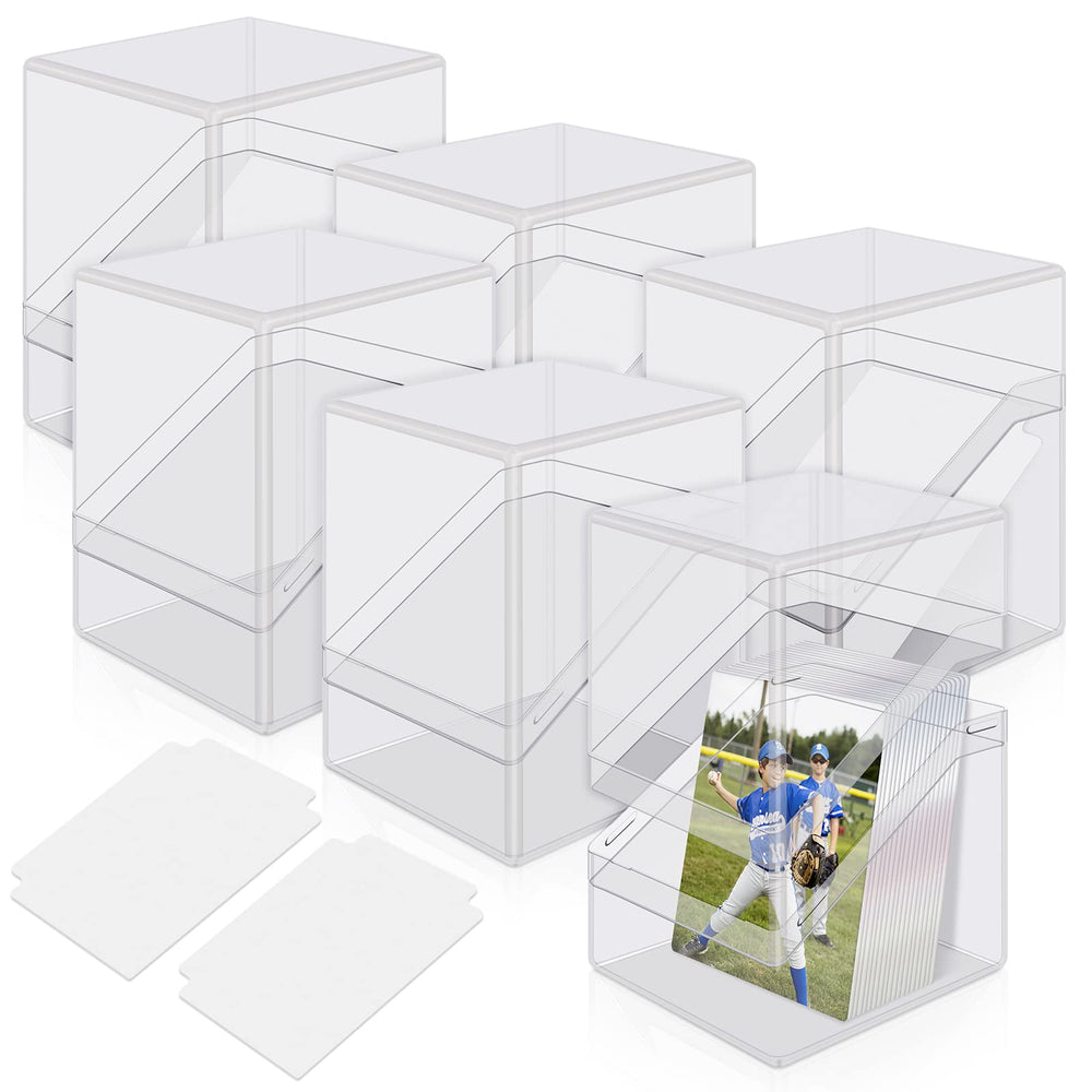 Mlikero six-pack acrylic deck cases provide clear visibility and durable protection for your cards.