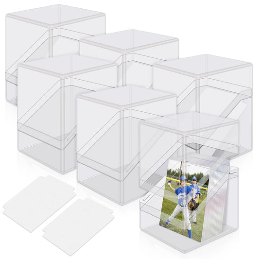 Mlikero six-pack acrylic deck cases provide clear visibility and durable protection for your cards.