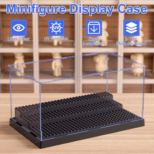Mlikero clear dustproof acrylic box offers 360-degree viewing.