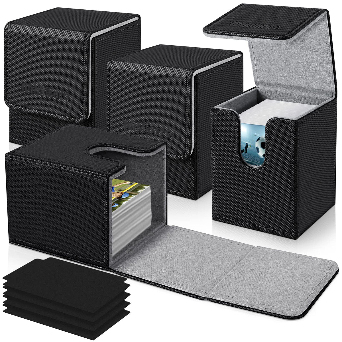 Mlikero deck box front view showing stylish leather exterior and sturdy protection.