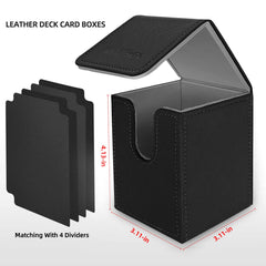 Mlikero deck box interior lining protecting cards from scratches.