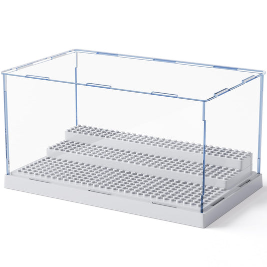 Mlikero display case offers clear minifigures with a 360-degree acrylic view for easy admiration.