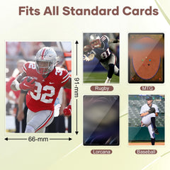 Mlikero durable scratch resistant card sleeves for sports cards