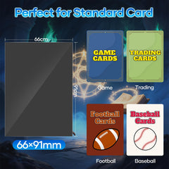 mlikero non-pvc acid-free pp protects cards safely from damage.