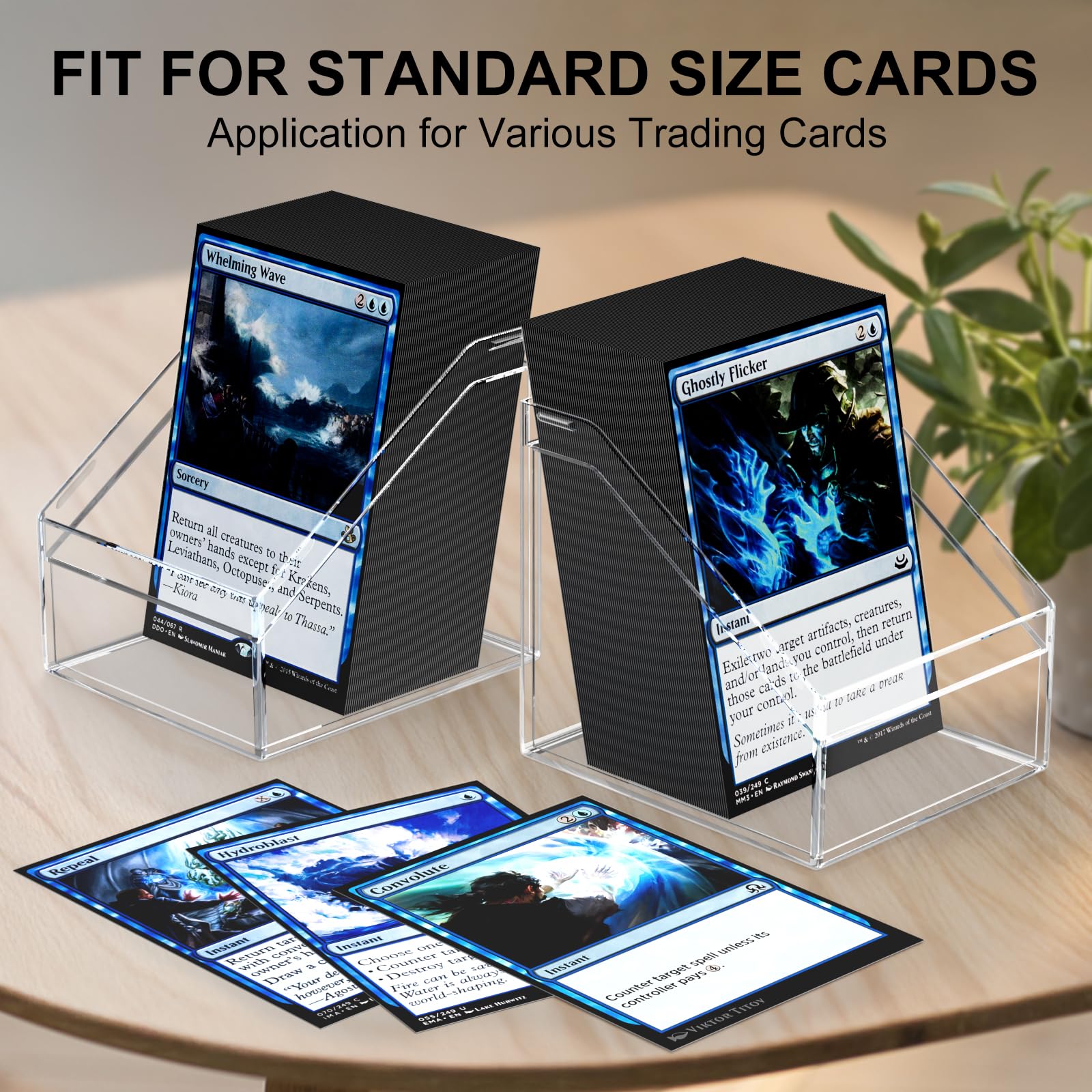 Mlikero standard-size deck box fits 100 sleeved cards plus tokens for easy packing.