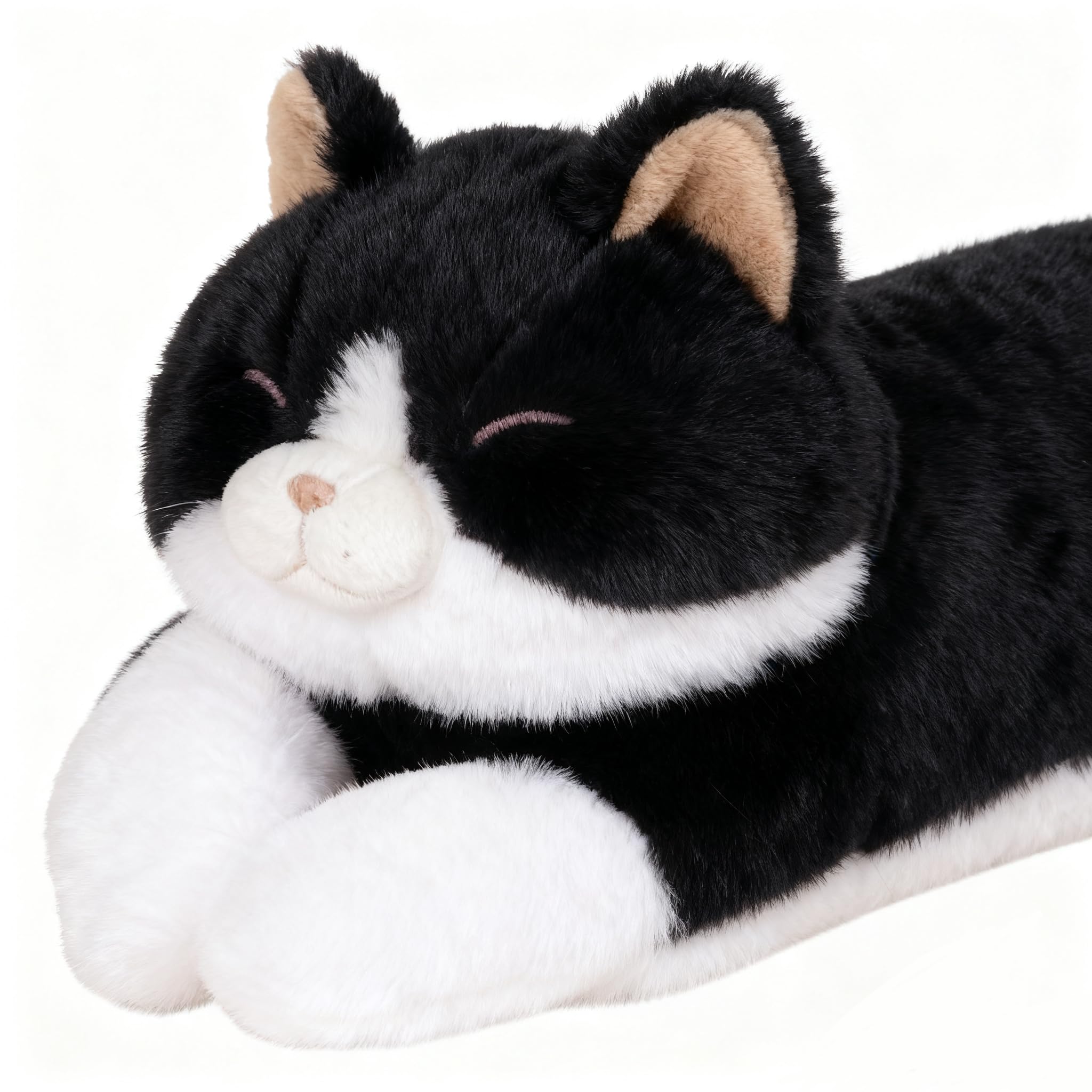 MMguai embroidered eyes cat plush for safe, durable cuddles