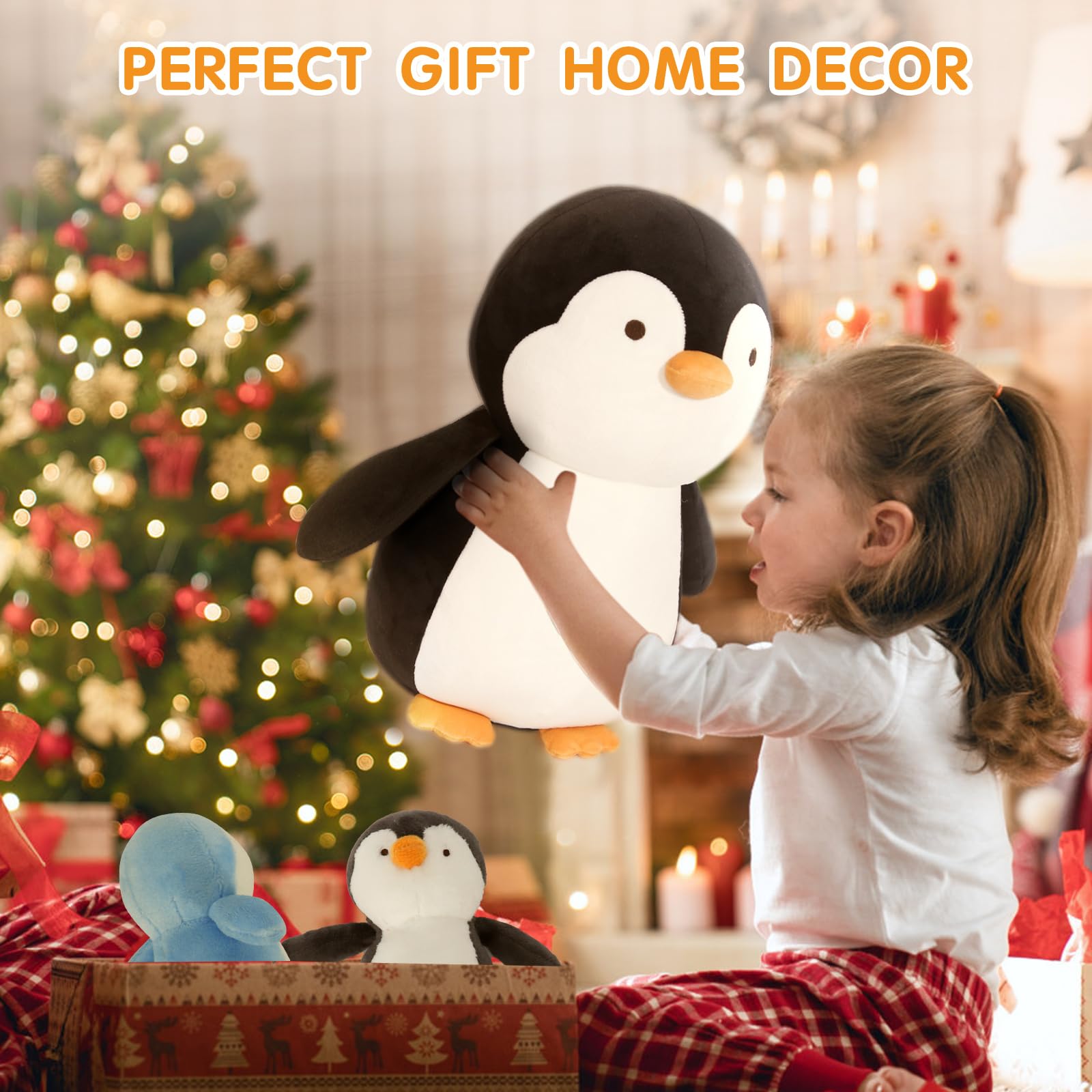 MMguai penguin plush close-up fabric texture and premium stitching