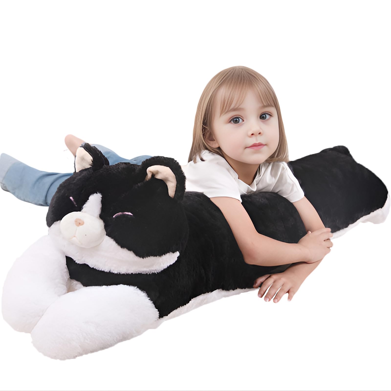 MMguai puffy cat body pillow blends kawaii style with comfy support