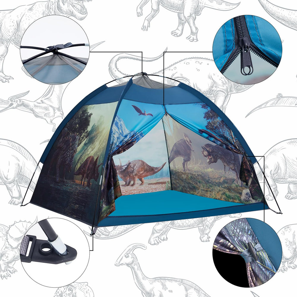 Mnagant Kids Play Tent provides 61x61x45 inches of play space.