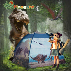 Mnagant Dinosaur Play Tent easy-assembly with shock-proof poles.