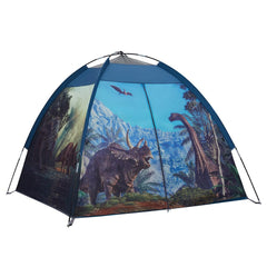 Mnagant Dinosaur Play Tent front view showing spacious interior for pretend play.