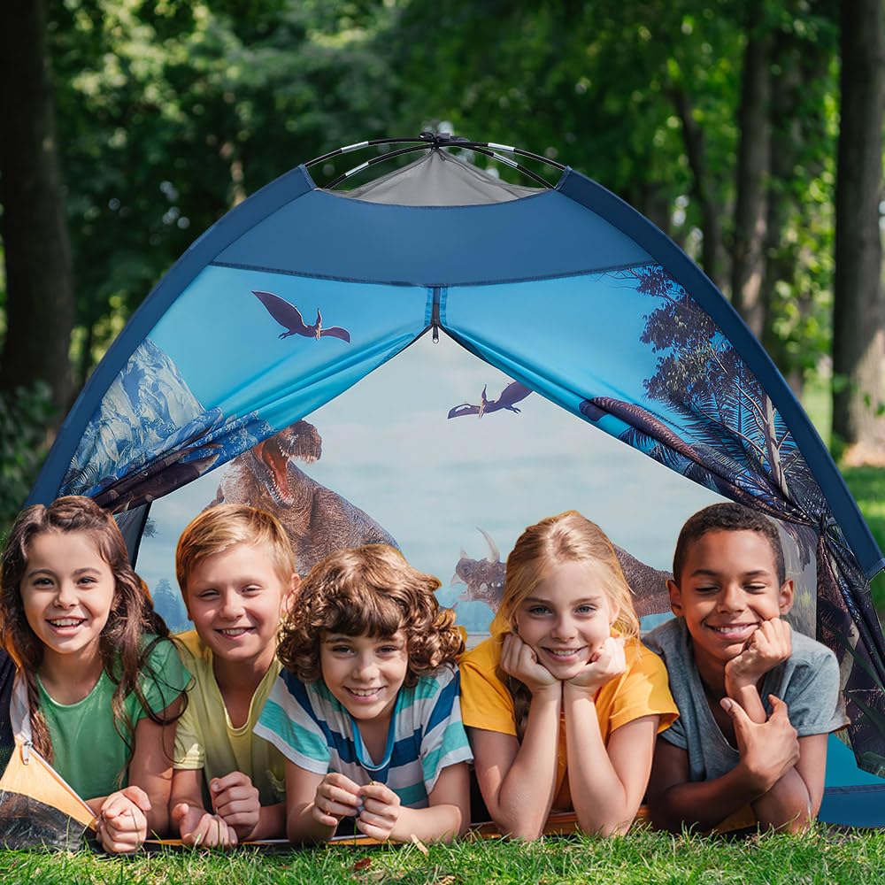 Mnagant Dinosaur Play Tent lightweight and portable for outdoor use.