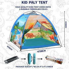 Mnagant Dinosaur World tent fabric is water-resistant and easy to clean.