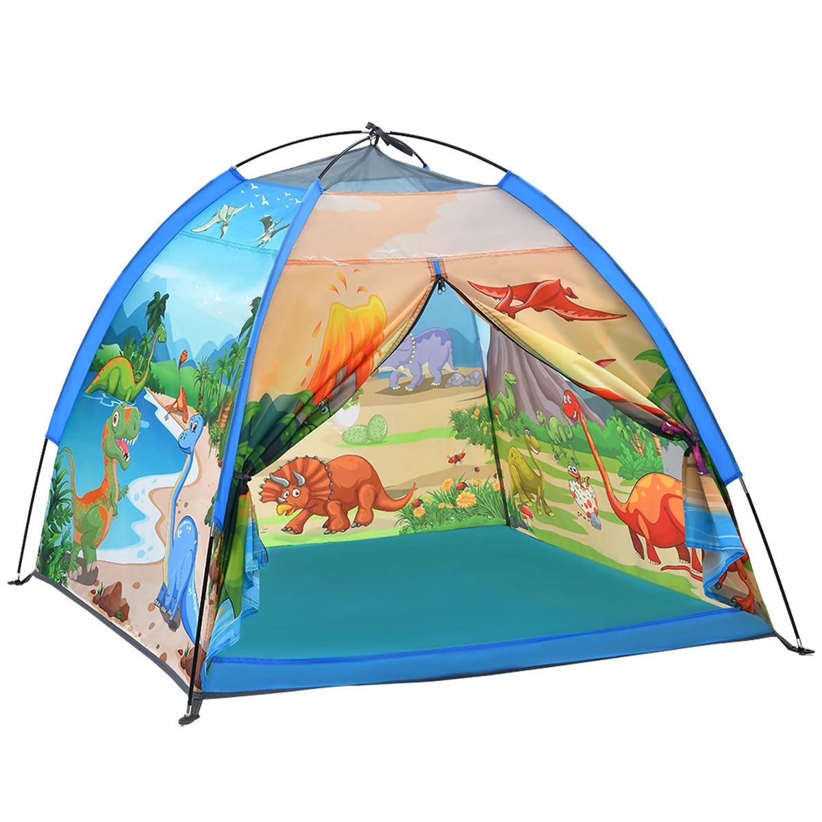 Mnagant Dinosaur World tent exterior for indoor or outdoor imaginative play.