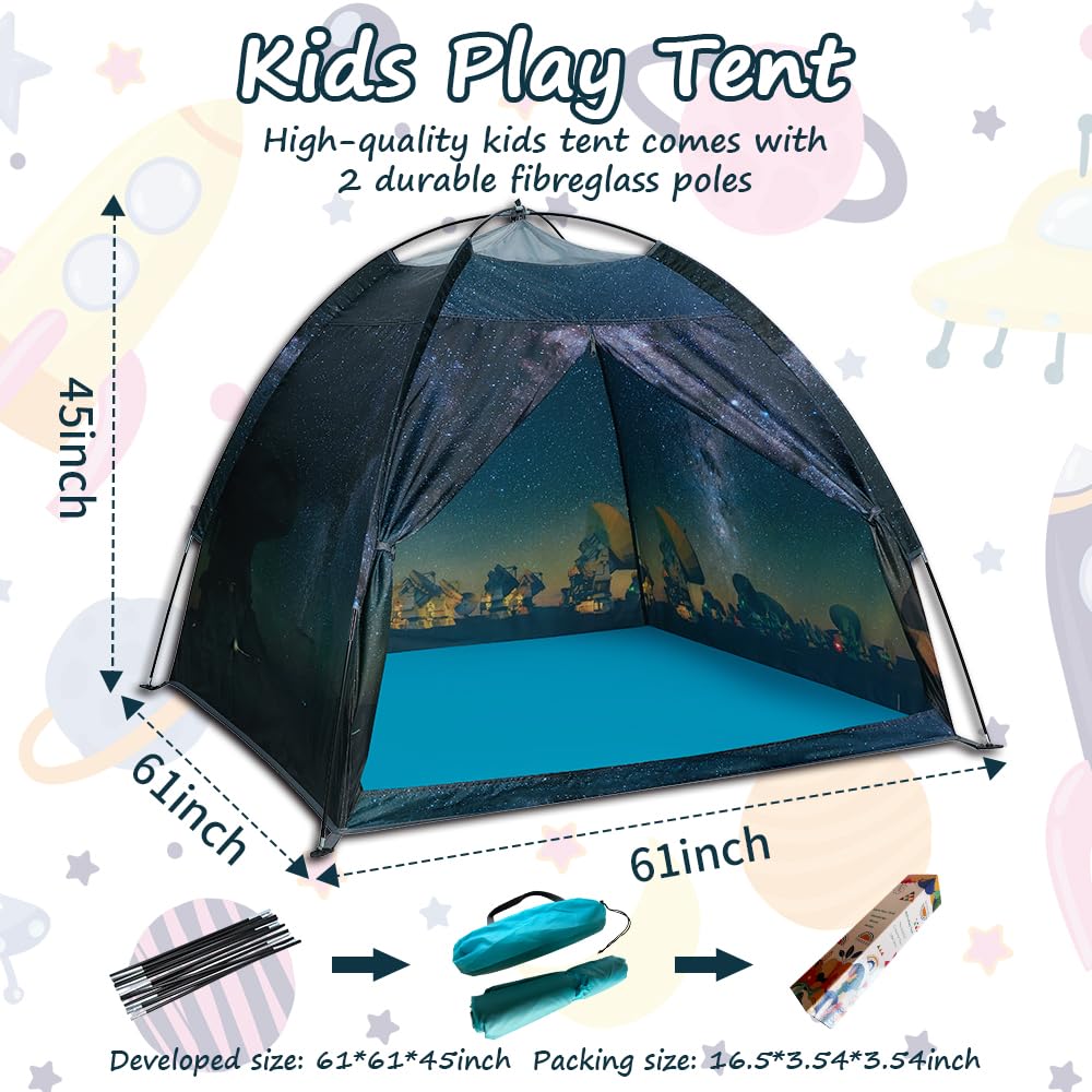 Mnagant Space World tent creates a cozy reading or nap nook