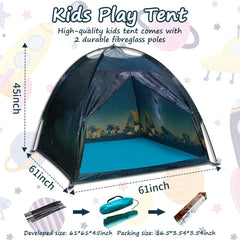 Mnagant Space World tent creates a cozy reading or nap nook