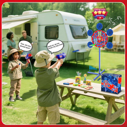 M&LD Nerf gun party kit with dual blasters for indoor games