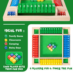 MNYUN Shut The Box color dice set for vibrant, durable play