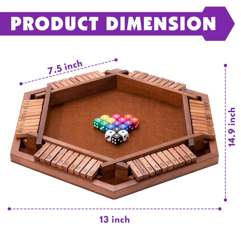 Close-up of dice and wooden surface highlighting simple addition and probability learning.