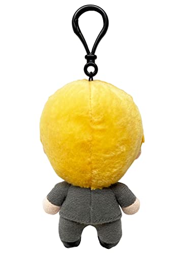Great Eastern Entertainment Mob Psycho 100 Arataka plush full-body view ideal as a gift for anime fans.