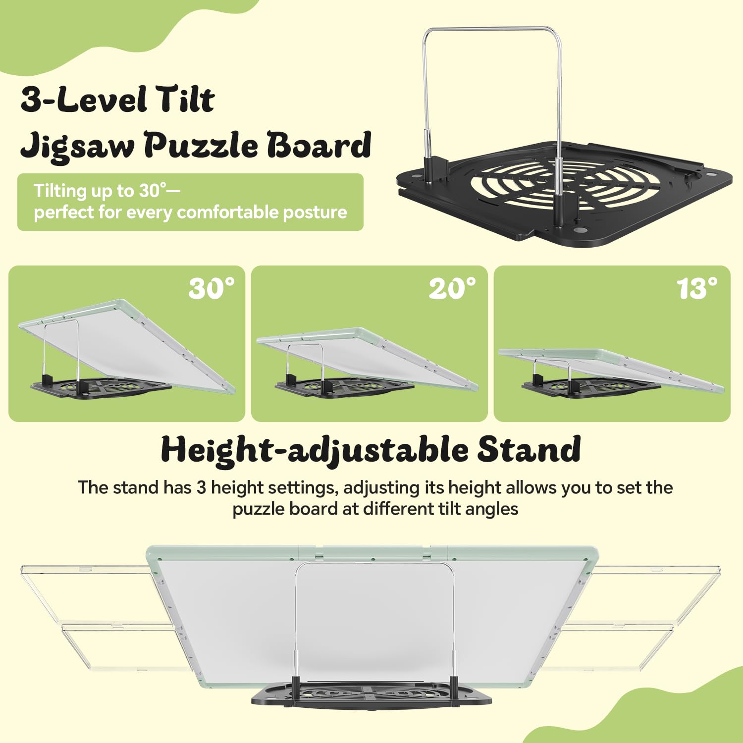 MobiPuzz four transparent sorting boxes with lids for organized pieces.