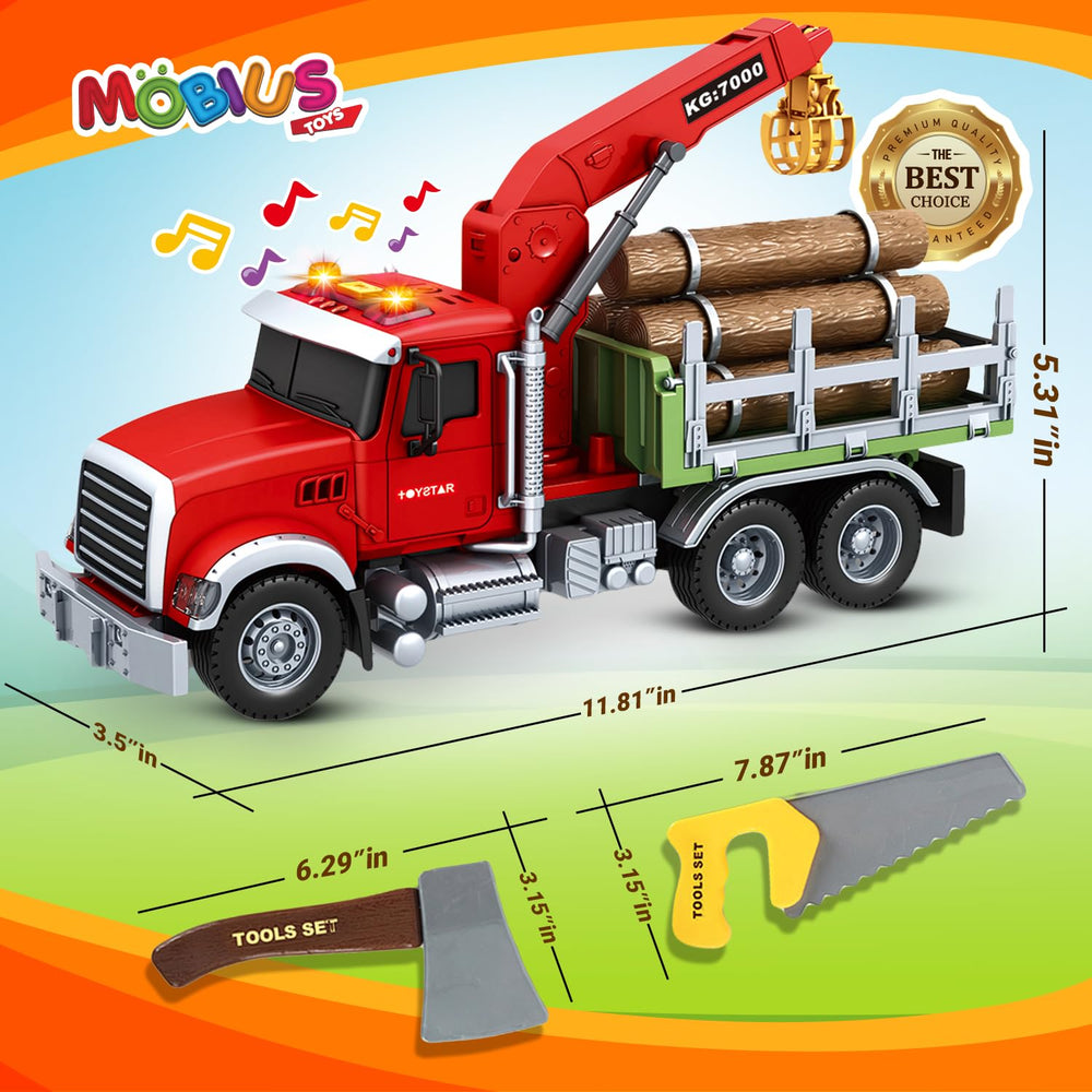 MOBIUS Timber Log Truck raise-lower flatbed for load-and-unload realism