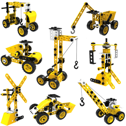 MOBIUS Toys 8-in-1 builder set blueprints help kids plan imaginative models