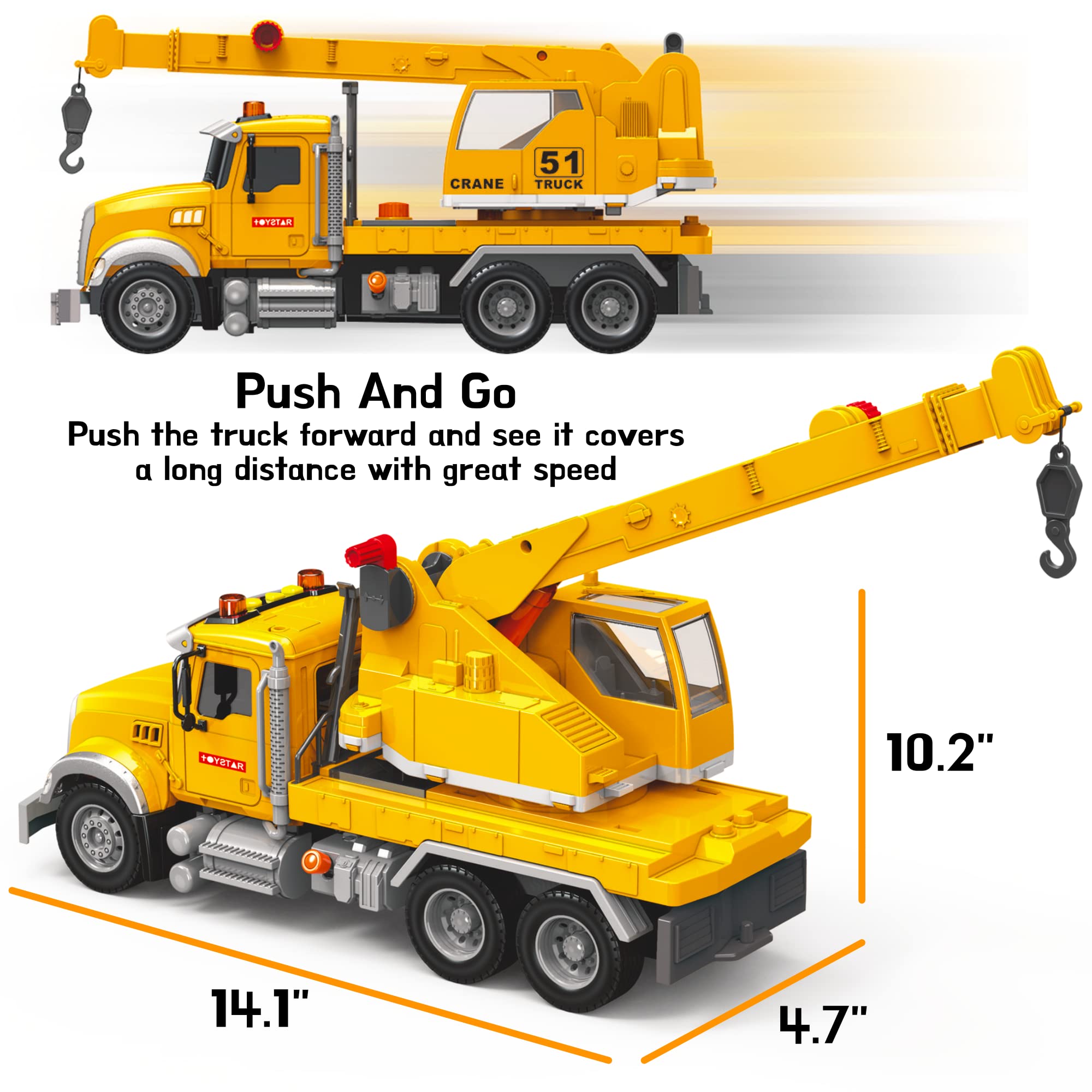 MOBIUS Toys crane truck gift packaging makes a ready present