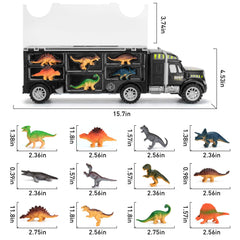 Detachable trailer for easy loading and display, MOBIUS Toys Dino Carrier.