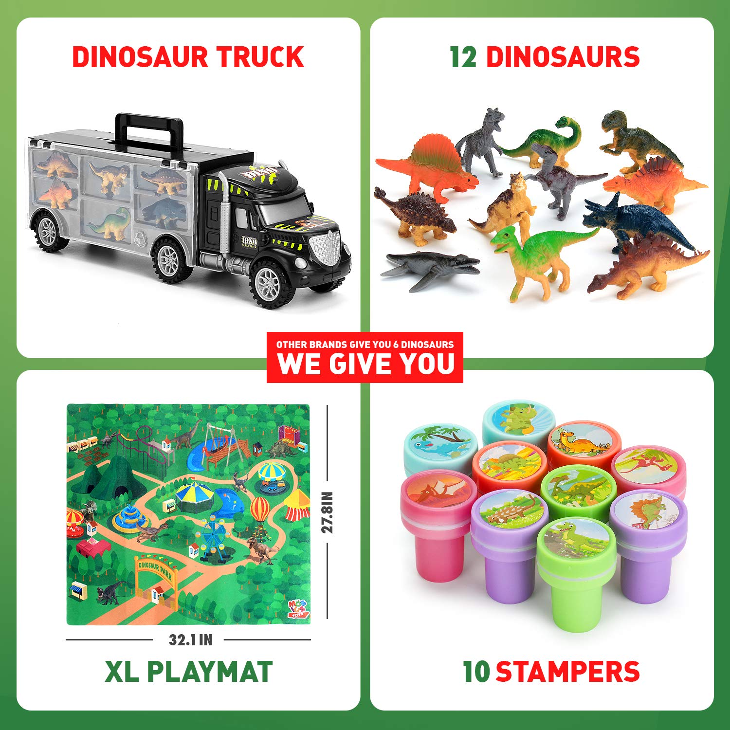 MOBIUS Toys 12 realistic dinos – spark storytelling and real-world species recognition.