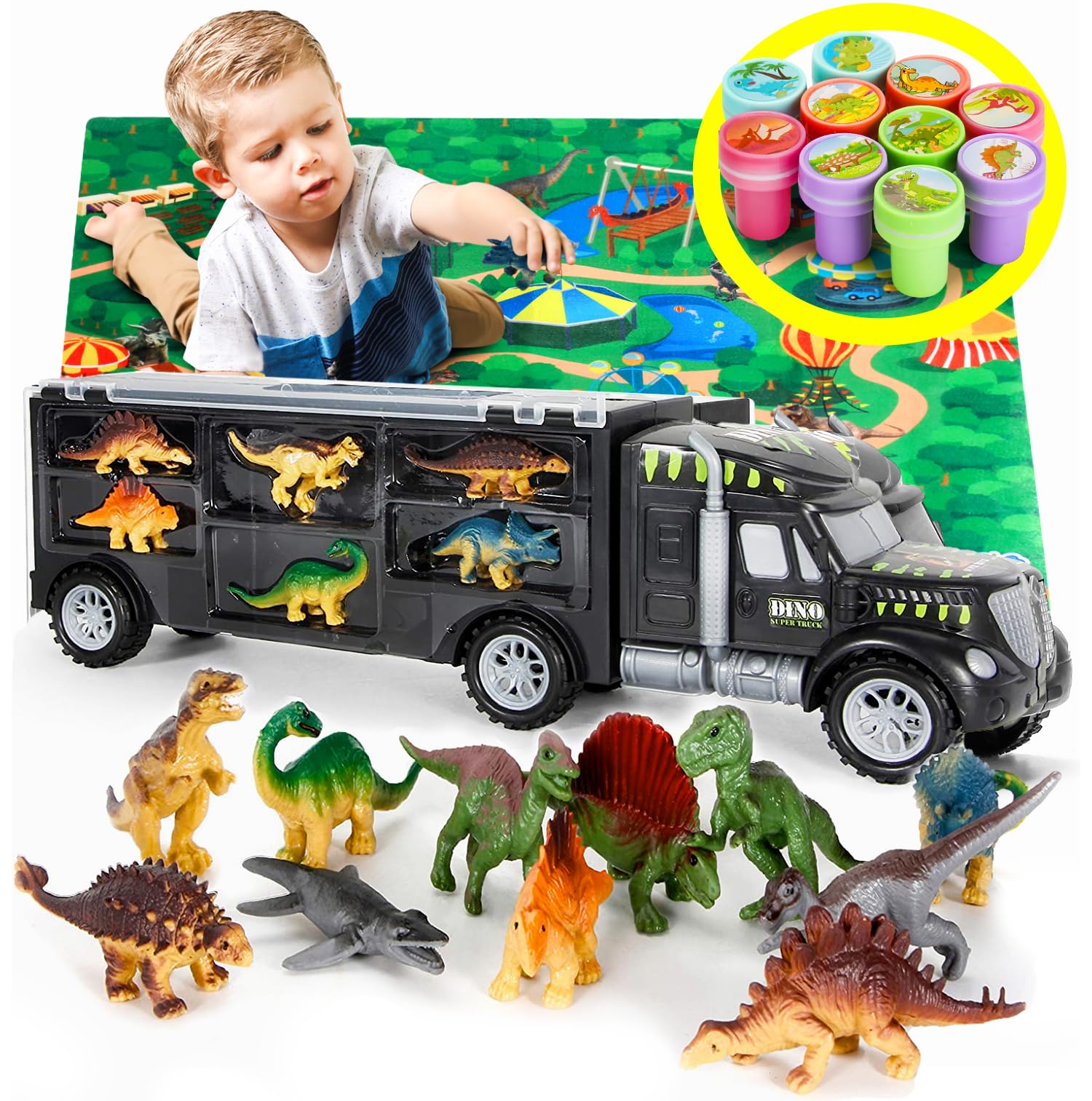 Indoor or outdoor adventures await with MOBIUS Dino Carrier and friends.